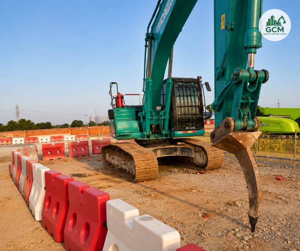 A Saturday Call, Hard Soil, and a Ripper Attachment — Urgent Response at Our Iskandar Puteri Data Centre Site GCM excavator fitted with ripper attachment for hard soil, urgent Saturday response at Iskandar Puteri data centre site