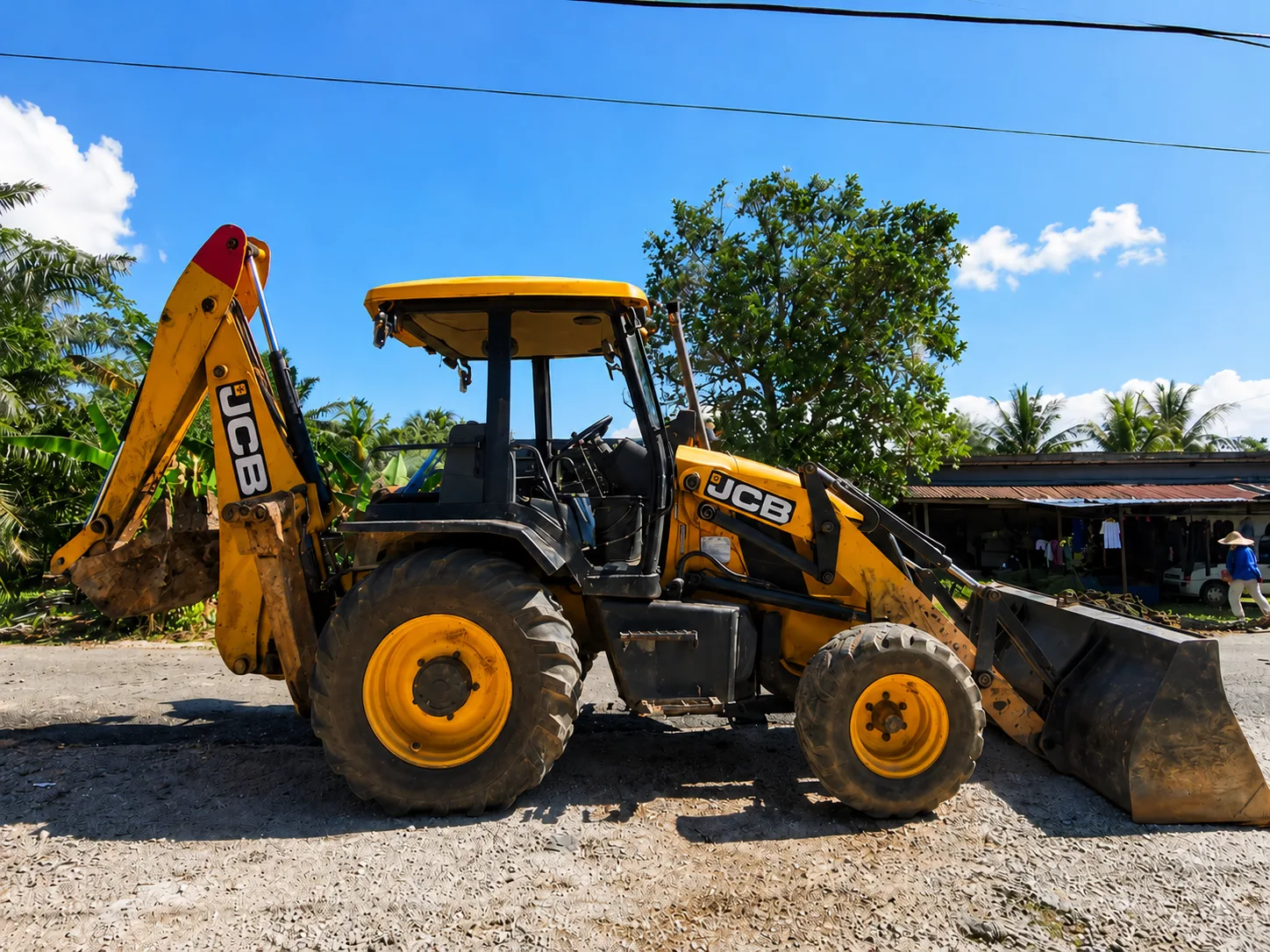 green city machinery backhoe without cabin for high requirement project