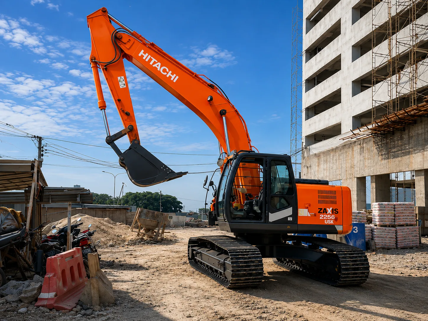 green city machinery excavator short tail 20ton hitachi